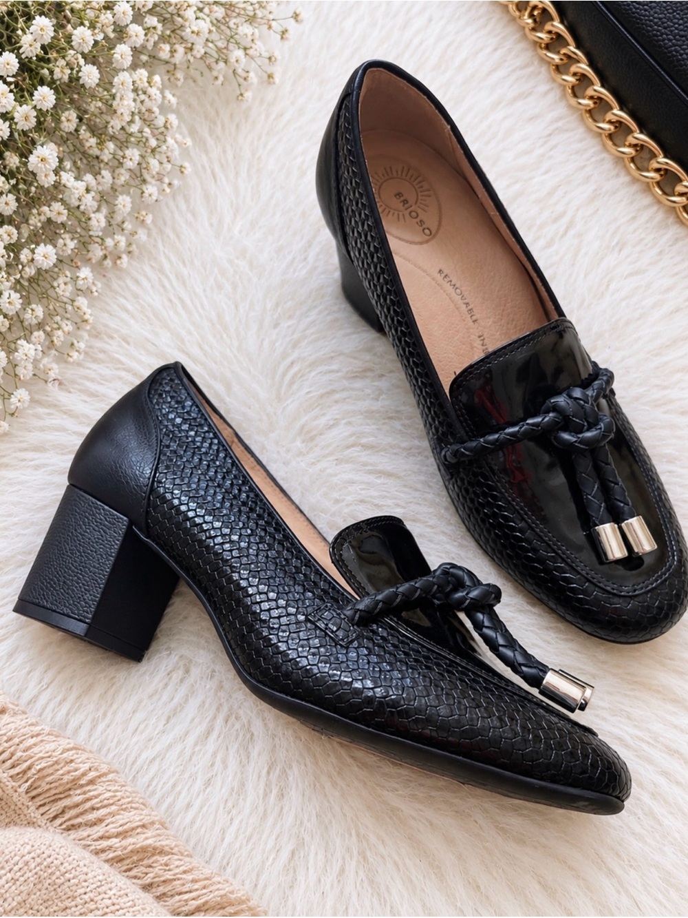 Brioso Maureen Leather Tassel Loafers